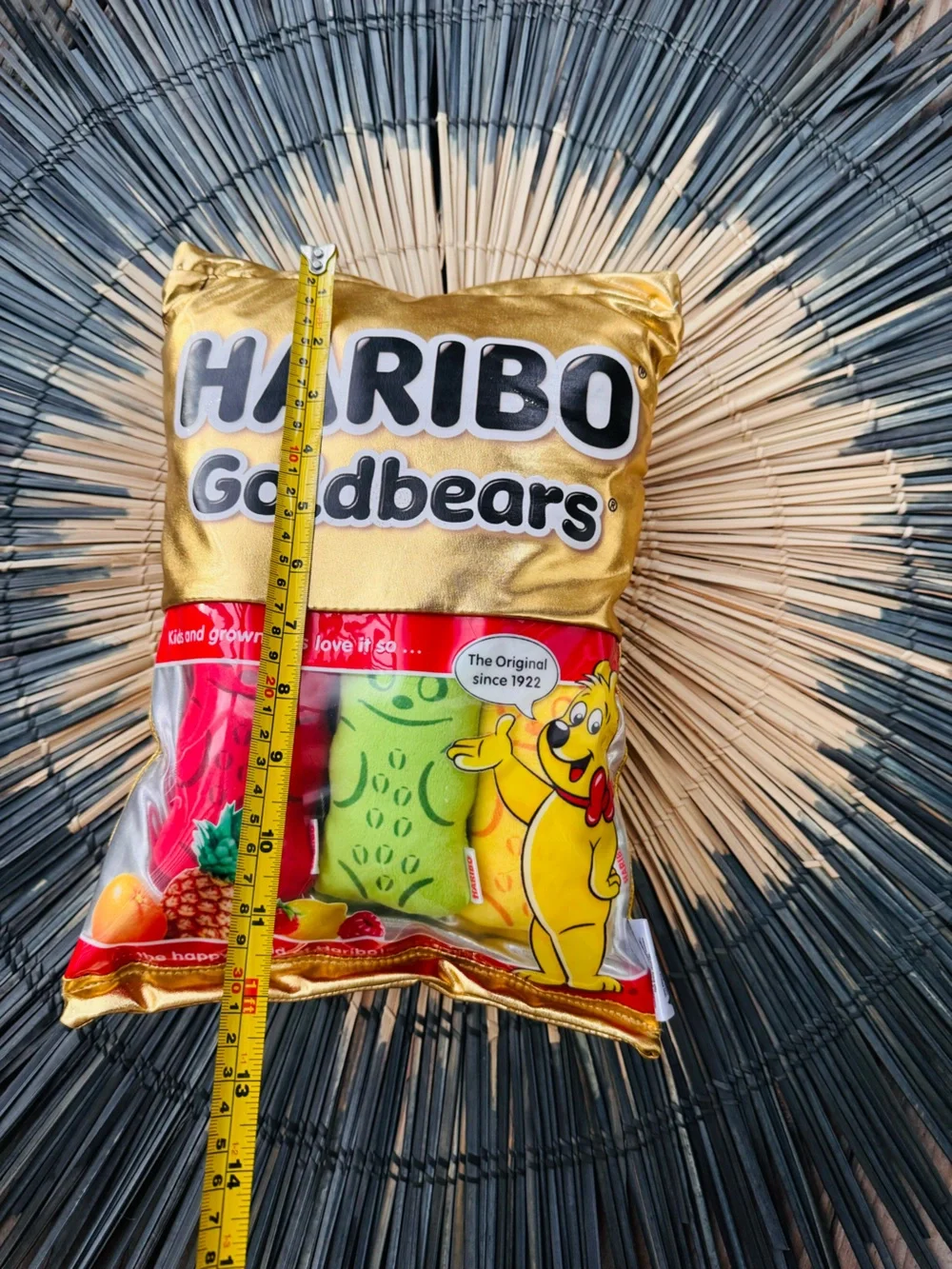 Iscream x Haribo Goldbears Gummy Bear Pillow Plush Bag